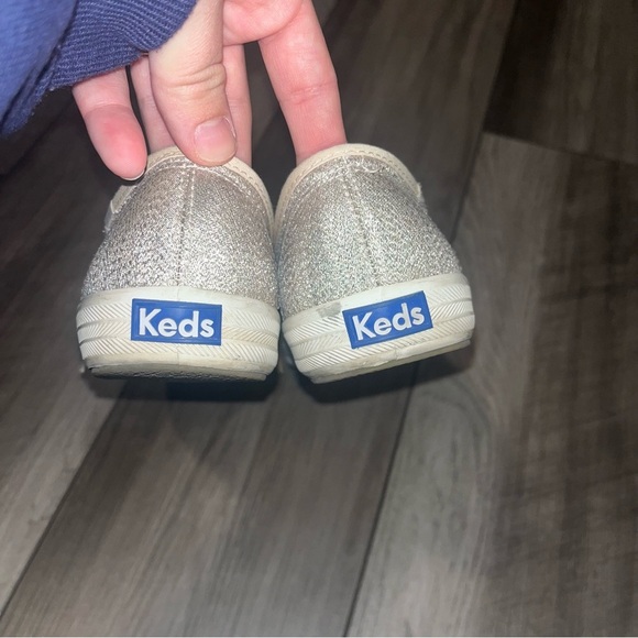 Keds Women's Champion Lurex Fashion Sneaker, Champagne, Size 9.5 - Picture 4 of 6